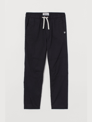 Lined Twill Joggers