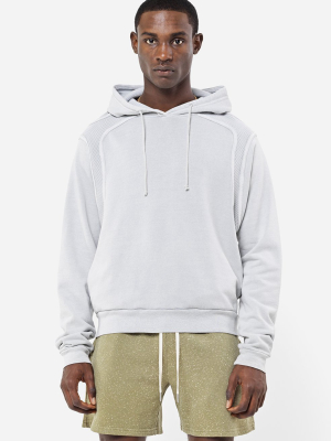 Cross Thermal Hoodie / Washed Plaster