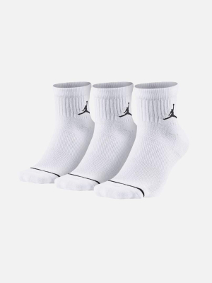 Jordan 3-pack Jumpman High-intensity Quarter Socks