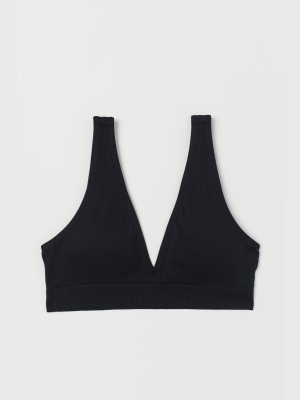 Seamless Ribbed Bra