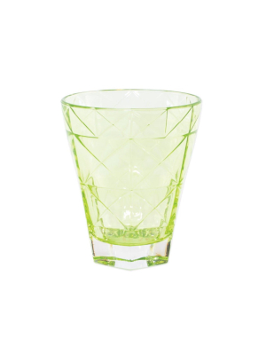 Vietri Viva Prism Short Tumbler - Green