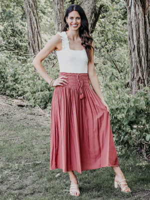 Sara Satin Maxi Skirt