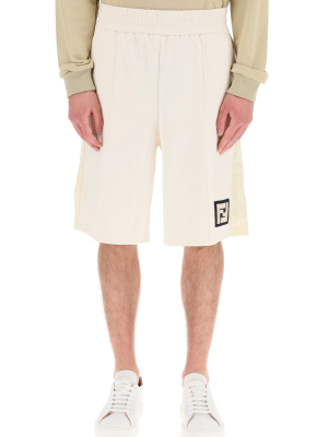 Fendi Logo Patch Bermuda Shorts