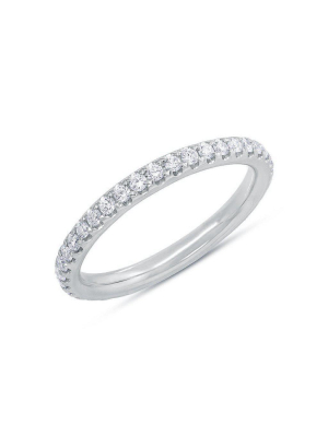 14kt White Gold Diamond Luxe Eternity Stacking Ring