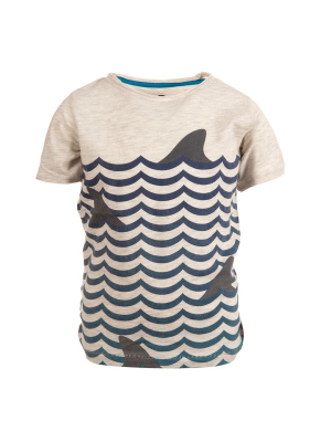 Suns Out Fins Out Graphic Tee | Cloud Heather