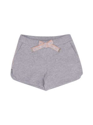 Chloé Kids Logo Bow Detail Shorts