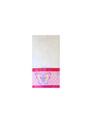 Butterfly Dots Towels White/pink - Homewear