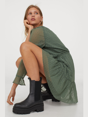 Plumeti Chiffon Dress