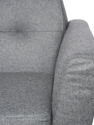 Luca Light Grey Wool Sofa