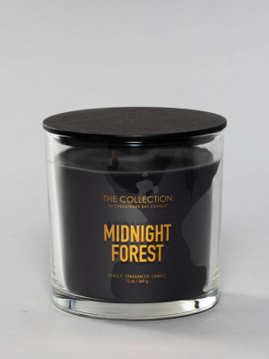 13oz Glass Jar 2-wick Candle Midnight Forest - The Collection By Chesapeake Bay Candle