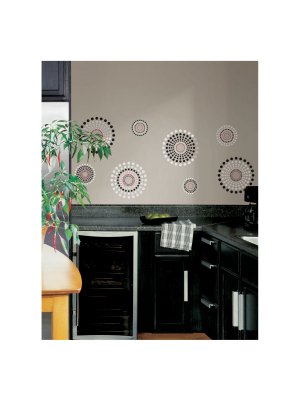 20 Fusion Peel And Stick Wall Decal Black - Roommates