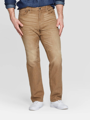 Men's Big & Tall Straight Fit Jeans - Goodfellow & Co™ Khaki 50x32