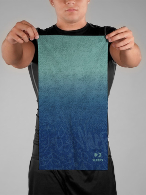 Tie Dye Aqua Neck Gaiter