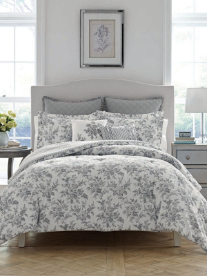 Gray Annalise Comforter Set - Laura Ashley