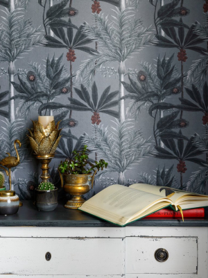 Madagascar Wallpaper In Grey From The Wallpaper Compendium Collection By Mind The Gap