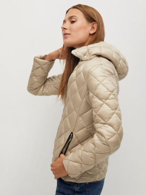 Hood Quilted Coat