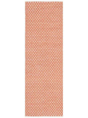 Boston Americana Orange Runner Rug