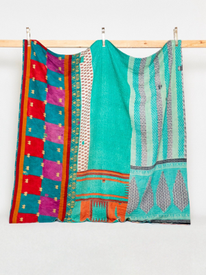 Anchal Queen Kantha Quilt No. Q200208