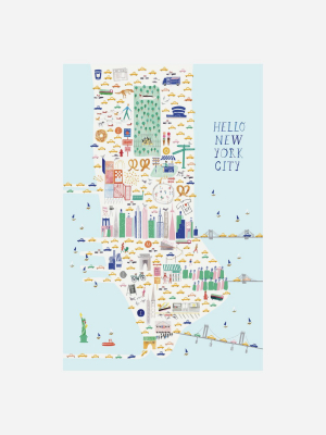 Hello New York City Art Print