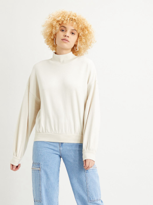 Poppy Mockneck Sweatshirt