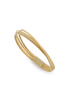 Marco Bicego® Masai Collection 18k Yellow Gold Three Row Crossover Bracelet