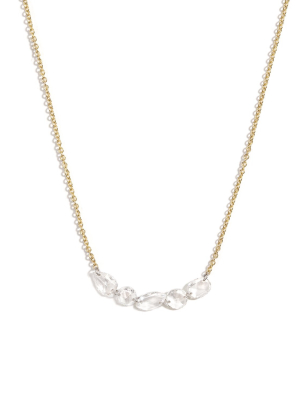 Lina Floating Diamond Link Necklace