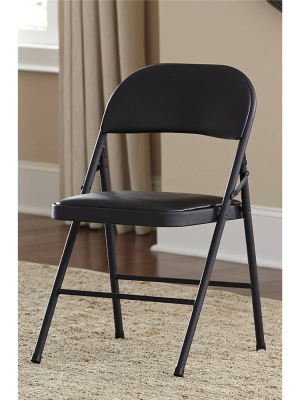 2pk Vinyl Padded Folding Chair - Cosco