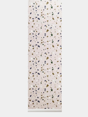 Terrazzo Wallpaper In Rose