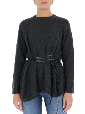 Valentino Belted Knit Sweater