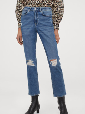 Straight High Ankle Jeans