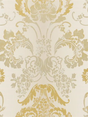 Kashgar Wallpaper In Gold From The Edit Vol. 1 Collection By Designers Guild