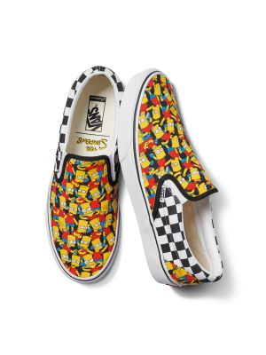 The Simpsons X Vans Customs Slip-on Wide