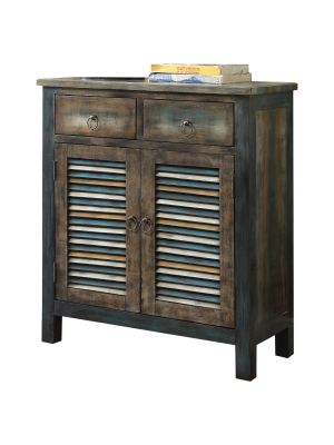 Console Table Oak Teal - Acme Furniture