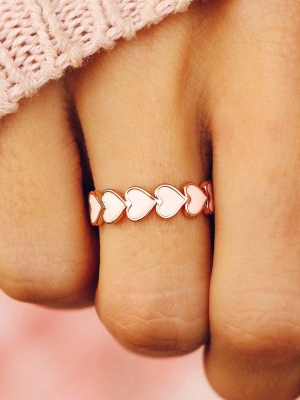 Love Hearts Band Ring