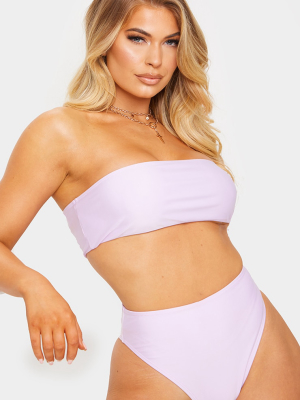 Lilac Mix & Match Bandeau Bikini Top