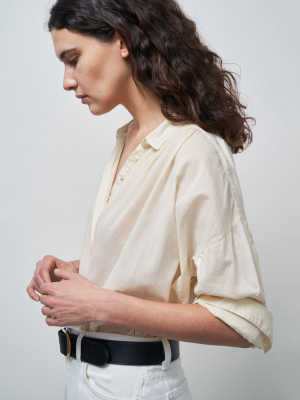 Nili Lotan Miles Blouse In Almond