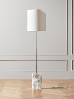Raw Marble Floor Lamp