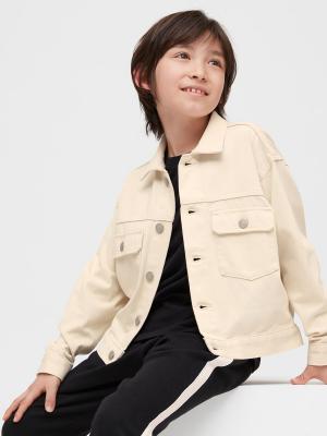 Kids Washed Jersey Jacket