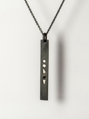 Plate Necklace (1.8 Ct, 5 Diamond Slabs, Ka+dia)