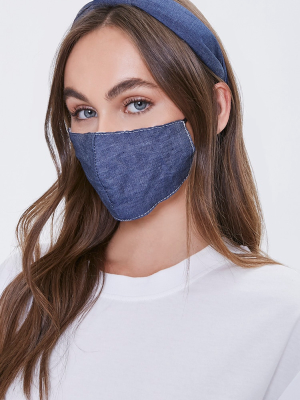 Denim Headband & Face Mask Set