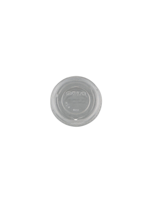 Solo No-slot Plastic Cup Lids 3.25-9oz Cups Clear 125/sleeve 20 Sleeves/carton Pl4n