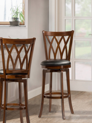 Mansfield 24" Counter Height Barstool Harwood/brown - Hillsdale Furniture