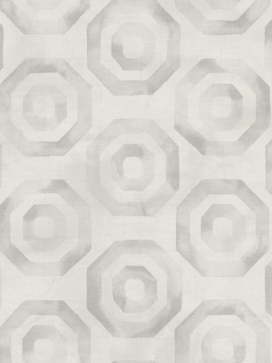 Faravel Geo Wallpaper In Neutrals From The Lugano Collection By Seabrook Wallcoverings