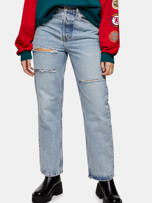 Petite Bleach Dad Jeans