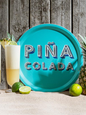 Word Round Tray - Pina Colada - By Jamida