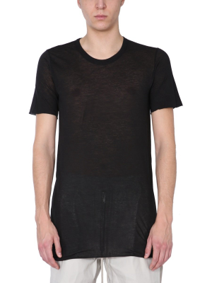 Rick Owens Round Neck Semi-sheer T-shirt