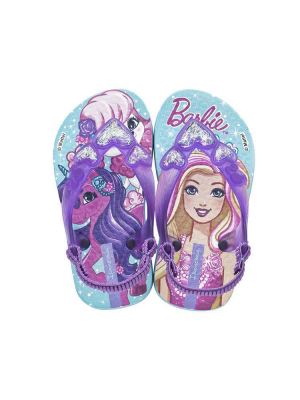 Ipanema Girls' Barbie Baby Unicorn Flip Flops