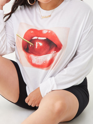 Plus Size Cherry Woman Graphic Tee