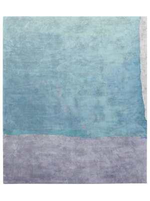 Cozzo Di Naro Hand Tufted Rug In Light Blue Design By Second Studio