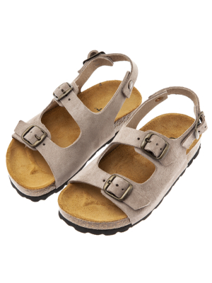 Tocoto Vintage Ankle Strap Suede Sandals